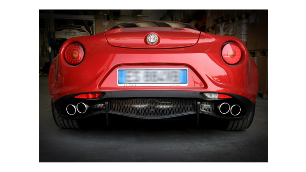 4C QUAD TIPS EXHAUST SYSTEM  WITH EXCU AND GRIDS