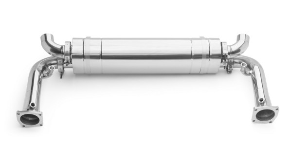 997.1 TURBO EXHAUST W CAT DELETE PIPES KIT